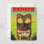 afrikanischer Carvingkopf (Rückseite)