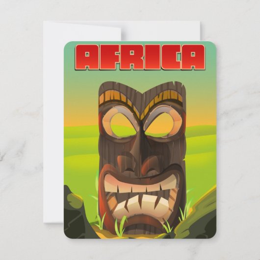 afrikanischer Carvingkopf (Rückseite)