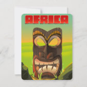 afrikanischer Carvingkopf (Vorderseite)