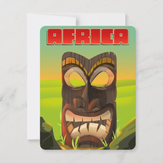 afrikanischer Carvingkopf (Vorderseite)