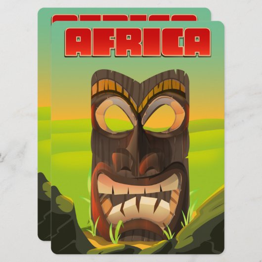 afrikanischer Carvingkopf (Vorne/Hinten)