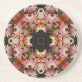 Afrikanischer Daisy Kaleidoscope Untersetzer (Vorne)