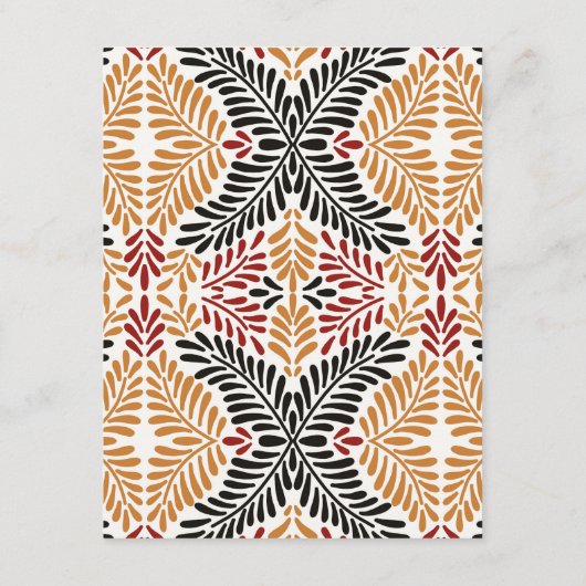 Afrikanischer Dekorationsgast für Hochzeitsinforma Begleitkarte (Rückseite)