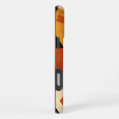 afrikanischer Designhintergrund in braun und schwa iPhone Hülle (Rechte Seite)