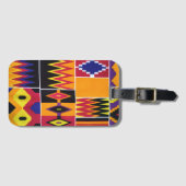Afrikanischer Druck Gepäckanhänger (Vorderseite (Horizontal))