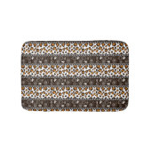 Afrikanischer Druck mit Gepardhautmuster Badematte (Vorderseite)