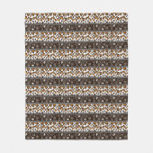 Afrikanischer Druck mit Gepardhautmuster Fleecedecke (Vorderseite)