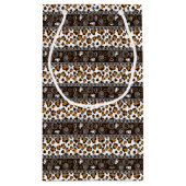 Afrikanischer Druck mit Gepardhautmuster Kleine Geschenktüte (Rückseite)