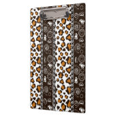Afrikanischer Druck mit Gepardhautmuster Klemmbrett (Links)