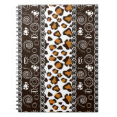 Afrikanischer Druck mit Gepardhautmuster Notizblock (Vorderseite)