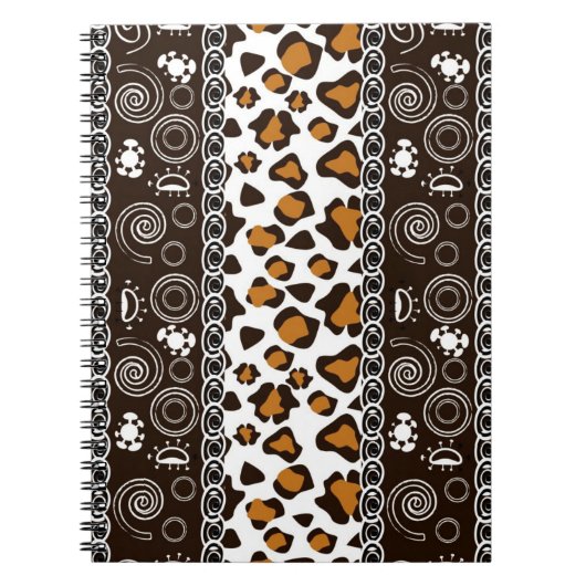 Afrikanischer Druck mit Gepardhautmuster Notizblock (Vorderseite)