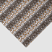 Afrikanischer Druck mit Gepardhautmuster Seidenpapier (Ausschnitt)