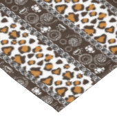 Afrikanischer Druck mit Gepardhautmuster Tischdecke (Schrägansicht)