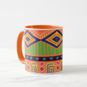 Afrikanischer Druck Tasse (Vorderseite Links)
