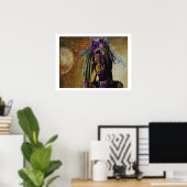 Afrikanischer Dschungel-Junge Poster (Heimbüro)