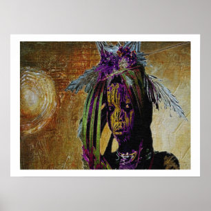 Afrikanischer Dschungel-Junge Poster