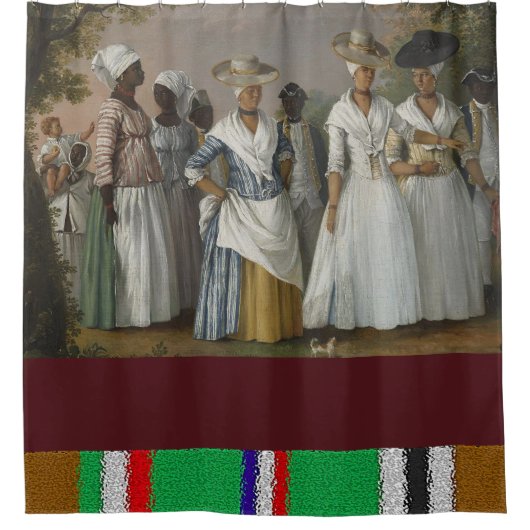 Afrikanischer Duschvorhang (Vorderseite)