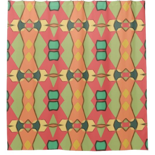 afrikanischer Duschvorhang (Vorderseite)