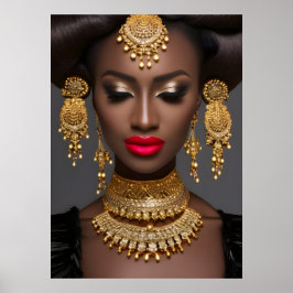 Afrikanischer Edelsteine aus Edelglam Poster