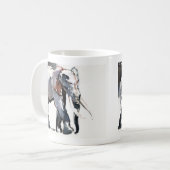Afrikanischer Elefant 2012 Kaffeetasse (Vorderseite Links)