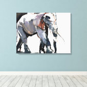 Afrikanischer Elefant 2012 Leinwanddruck (Insitu (Holzboden))