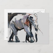 Afrikanischer Elefant 2012 Postkarte (Vorne/Hinten)