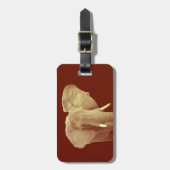 Afrikanischer Elefant - Adressplattform für Gepäck Gepäckanhänger (Vorderseite vertikal)