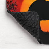 Afrikanischer Elefant bei Sonnenuntergang Mousepad (Ecke)