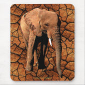 Afrikanischer Elefant Big Five Wildlife Animal Mou Mousepad (Vorne)