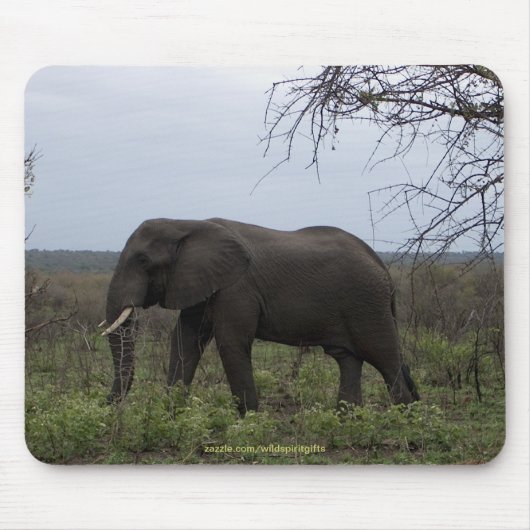 Afrikanischer Elefant für Wildlife Supporter Mouse Mousepad (Vorne)