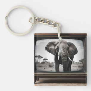 afrikanischer Elefant im analogen Fernsehen, Schlüsselanhänger