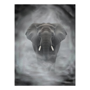 Afrikanischer Elefant im nebligen Dunst Serene Imp Fotodruck