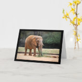 Afrikanischer Elefant im Park Karte (Gelbe Blume)