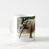 Afrikanischer Elefant Kaffeetasse (Vorderseite Links)