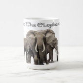 Afrikanischer Elefant Kaffeetasse (Mittel)
