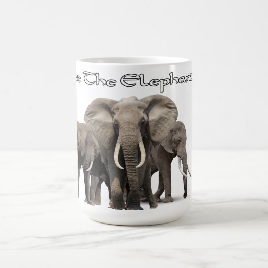 Afrikanischer Elefant Kaffeetasse (Mittel)