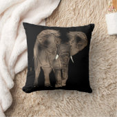 Afrikanischer Elefant Kissen (Decke)
