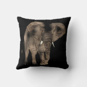 Afrikanischer Elefant Kissen (Rückseite)