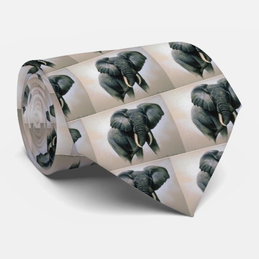 Afrikanischer Elefant Krawatte (Gerollt)