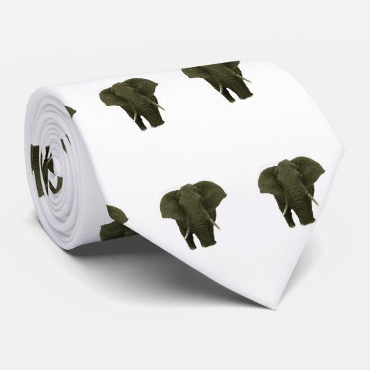 Afrikanischer Elefant Krawatte (Gerollt)