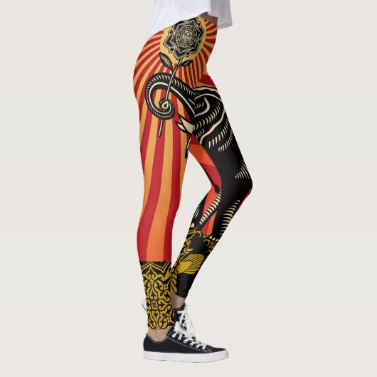 Afrikanischer Elefant Leggings (Rechts)