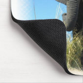 Afrikanischer Elefant-Mausunterlage Mousepad (Ecke)