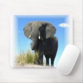 Afrikanischer Elefant-Mausunterlage Mousepad (Mit Mouse)