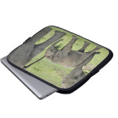 Afrikanischer Elefant mit Baby Laptopschutzhülle (Vorne Knopf)
