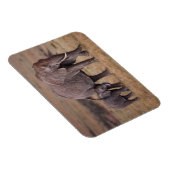 Afrikanischer Elefant mit Baby Magnet (Rechte Seite)