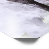 Afrikanischer Elefant mit Wasserfarbe Fotodruck (Ecke)