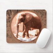 Afrikanischer Elefant Mousepad (Mit Mouse)