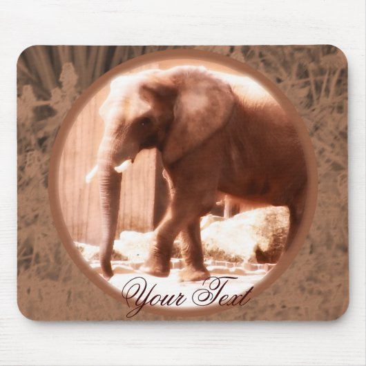 Afrikanischer Elefant Mousepad (Vorne)