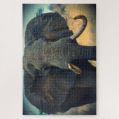 Afrikanischer Elefant Nah Puzzle (Vertikal)