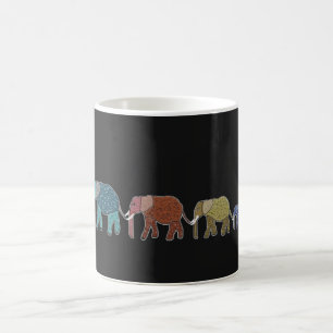 Afrikanischer Elefant-NeonTasse Kaffeetasse